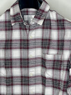 Red & White Classic Double Pocket Brushed Checks