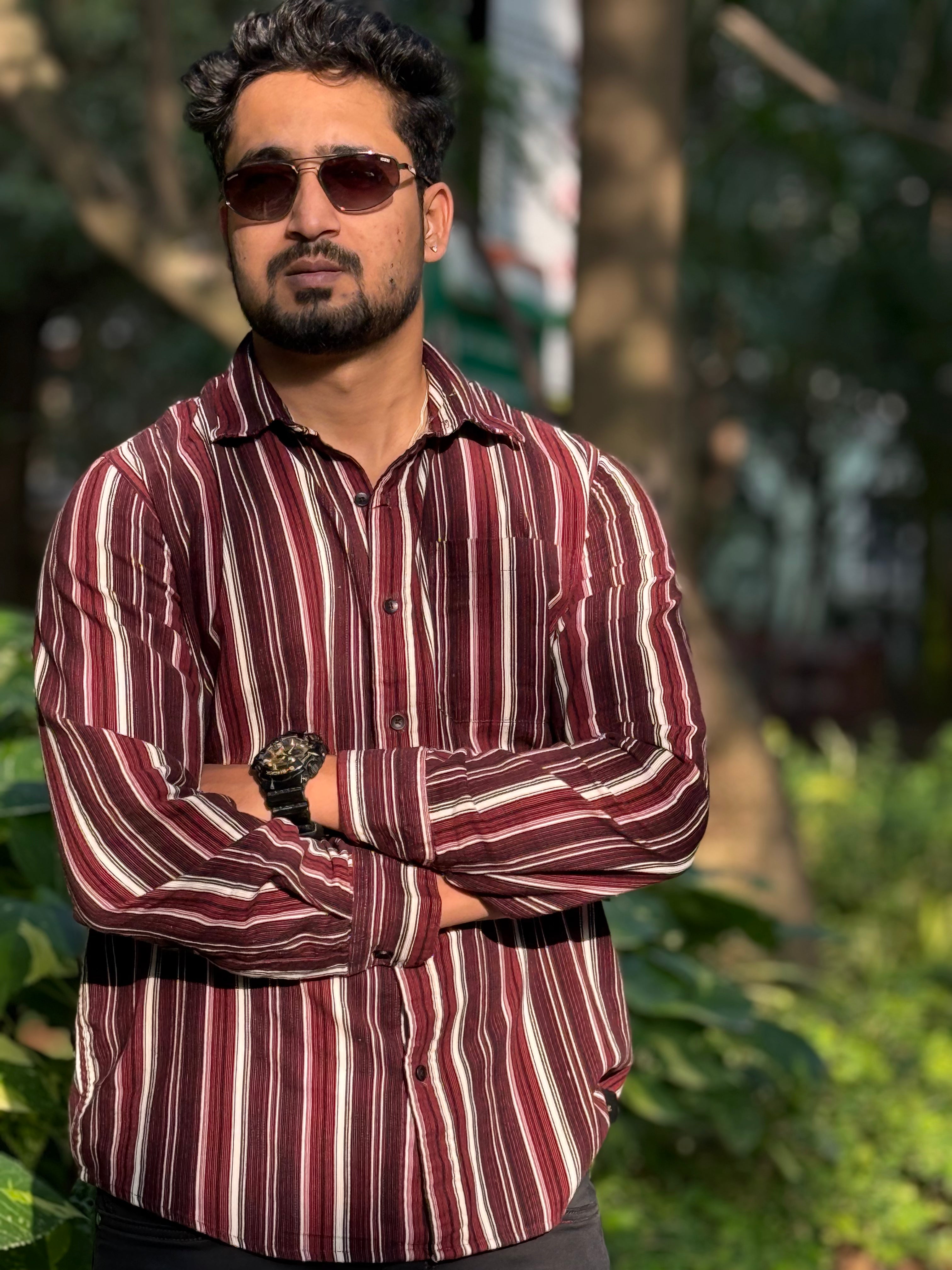 Corduroy Red Single Pocket