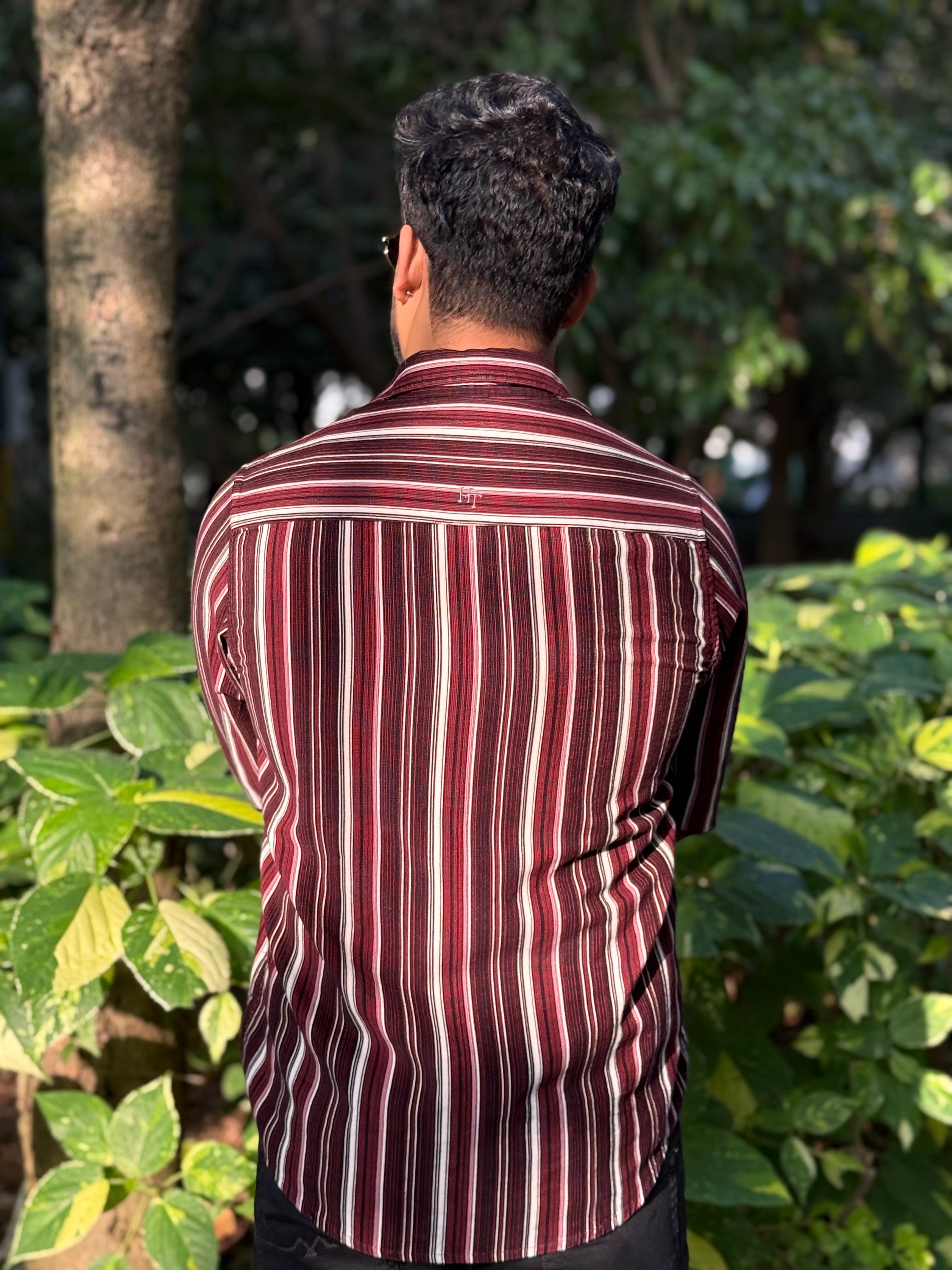 Corduroy Red Single Pocket