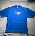 over sized t shirt Blue t-shirt with 'Grow The Game' text and butterfly graphic