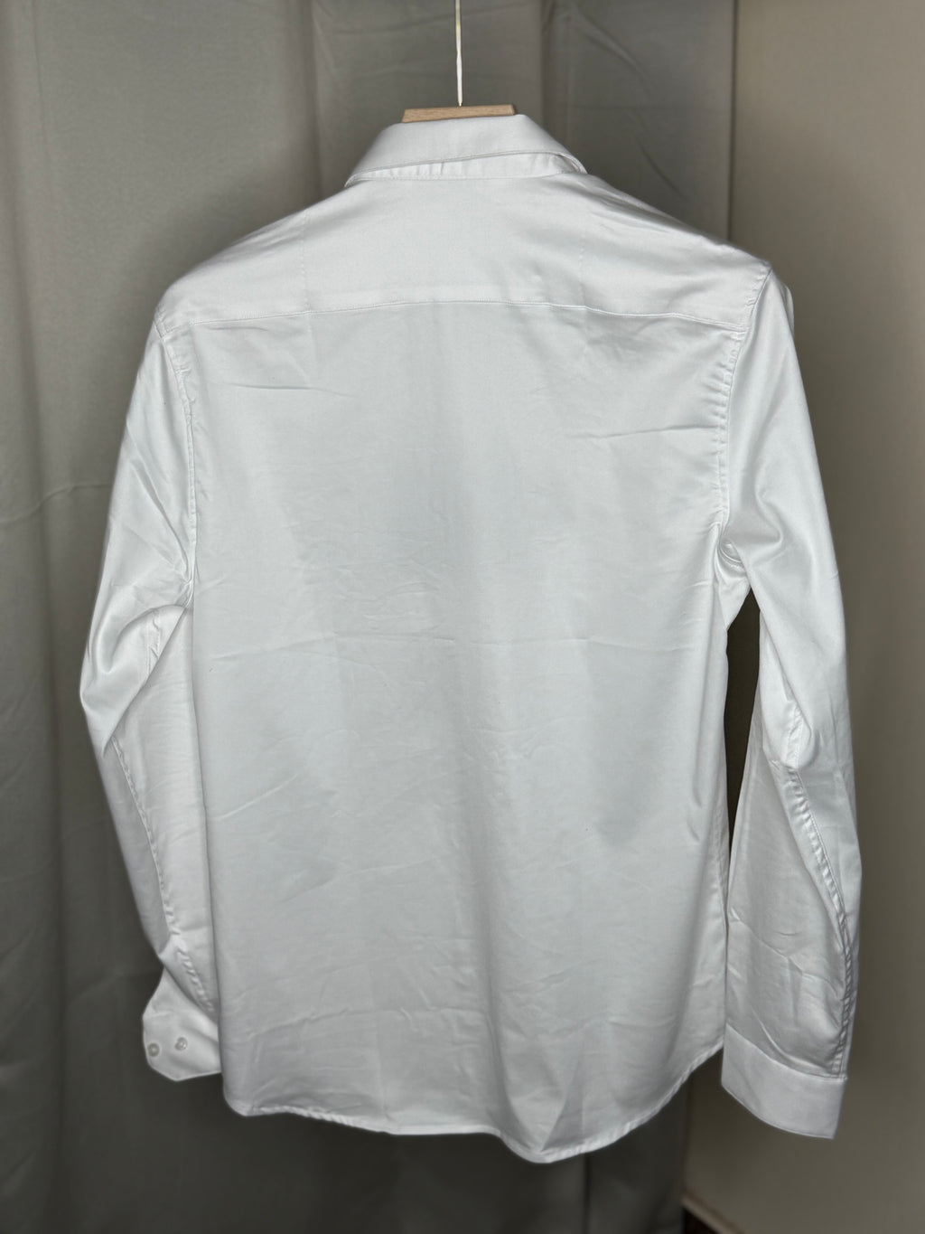 white embroidered printed shirt