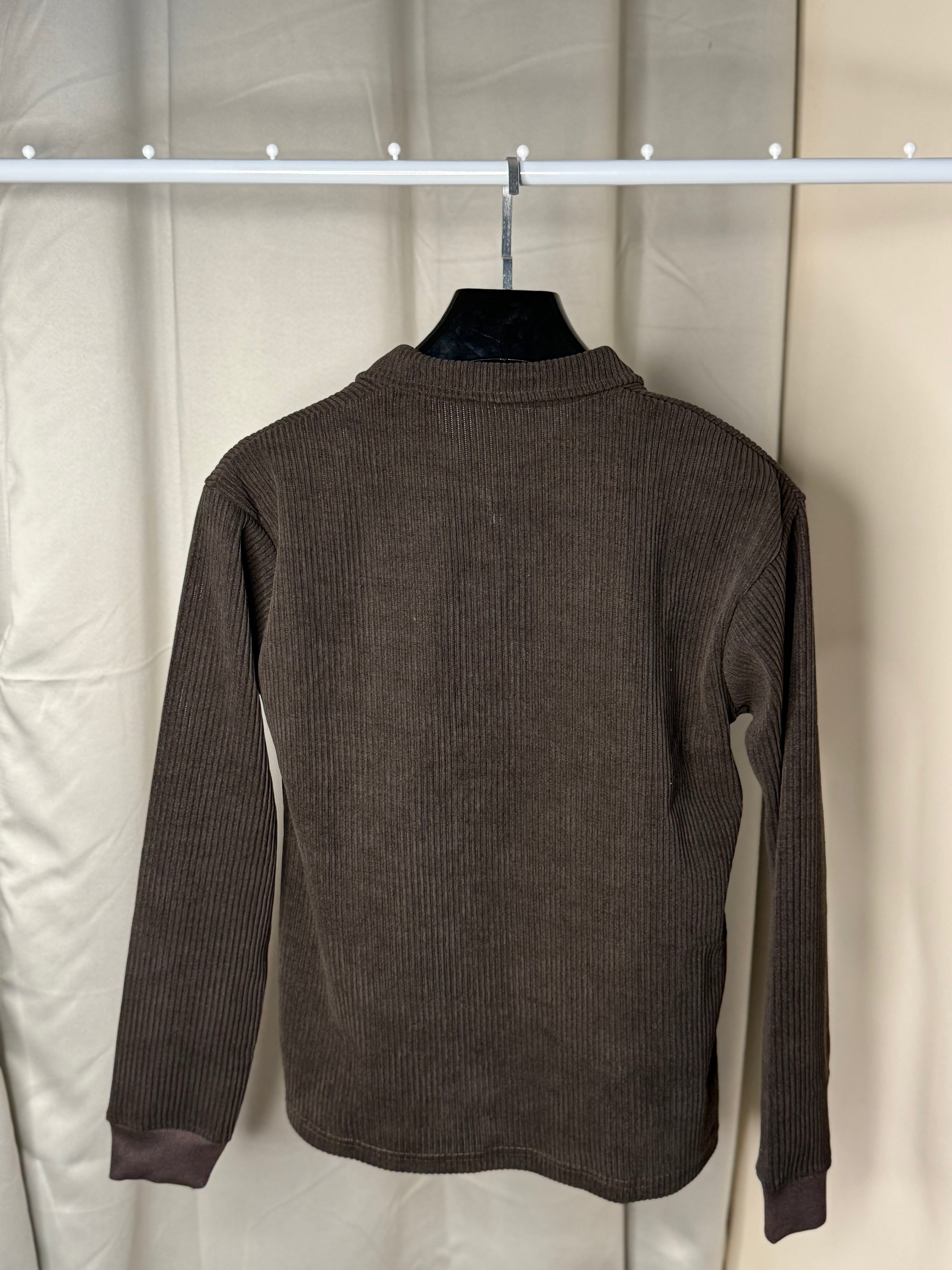 dark brown color corduroy t shirt