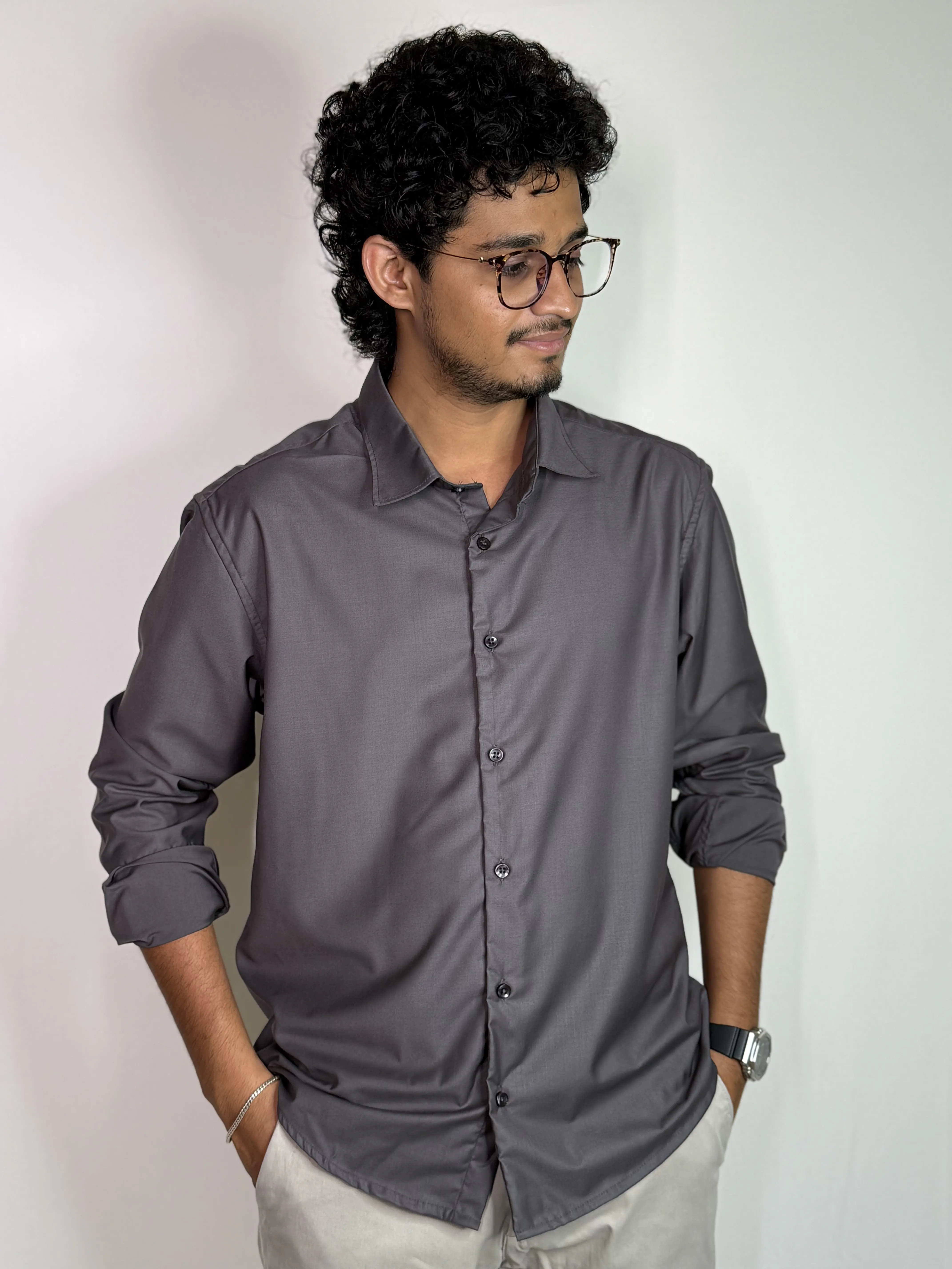 Dark ash Luxe Shirt